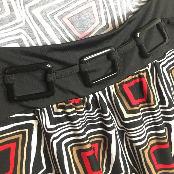 CATO | Women’s Black Blouse with Multi-Color Pattern - Picture 5 of 14